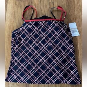 Nautica Womens Size‎ 12 NWT Tank Top Blue Strap Summer Spring